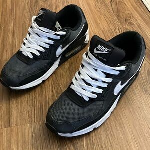 Nike Air Max Black and White Men's Shoes